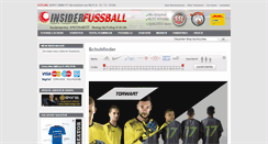 Desktop Screenshot of insider-fussball.com