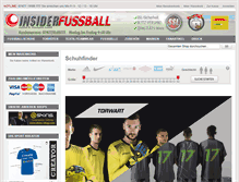 Tablet Screenshot of insider-fussball.com